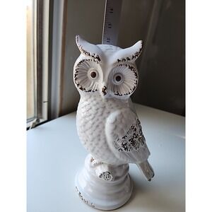 White Owl Statue Figurine
